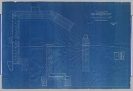 Architect Keyaert, tekening: Staatsnormaalschool te Lier: daken en 1º verdiep (1/100)