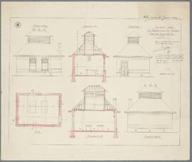 Ed. Careels, ontwerptekening: Dodenhuis aan Gasthuis