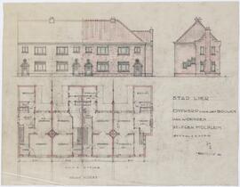 Ontwerptekening: Het bouwen van woningen op het Molplein