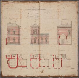 Cox, ontwerptekening: Vergrotingswerken aan de Staatsnormaalschool (2/100)