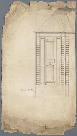 Tekening: Zijgevel Stadhuis