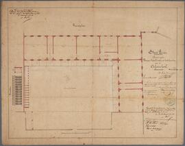 Cox, tekening: Nieuwe schoollokalen met toebehoren aan de Oefenschool (1/100)