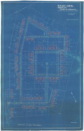 Dieltiens, Huyck, Van Reeth: Plattegrond van de tuinwijk Zuid-Australia (1/200)