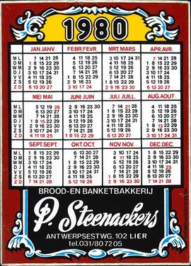 Brood- en banketbakkerij P. Steenackers / Kalender