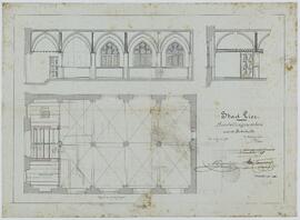 Cox, tekening: Herstellingswerken aan de Boterhalle (2/100)