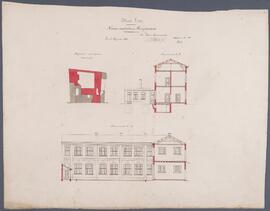 Cox, tekening: Nieuwe middelbare meisjesschool