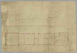 Redig (?), ontwerpschets: Een gasgebouw