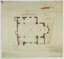 A. Alpaerts, plattegrond: De St.-Pieterskapel (1/100)