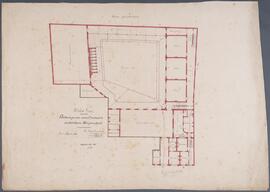 J. Meulepas, ontwerptekening: Het bouwen van een overdekte speelplaats voor de stadsmeisjesschool