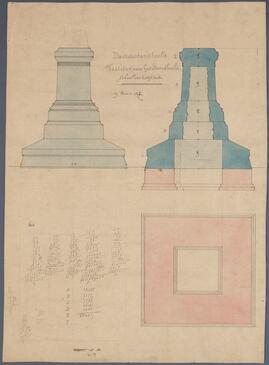 Tekening: Een voetstuk voor het Davidsstandbeeld (5/100)