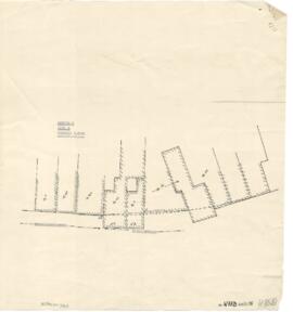 Plattegrond Kanaalstraat en Kesselsesteenweg: perceelsaanduiding (1/200